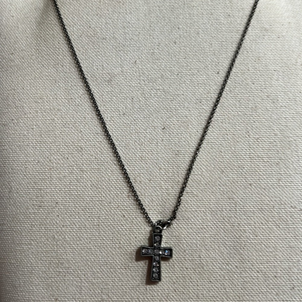 JK by ThirtyOne “enchanted necklace “ in antique silver - NWT 16” + 2”